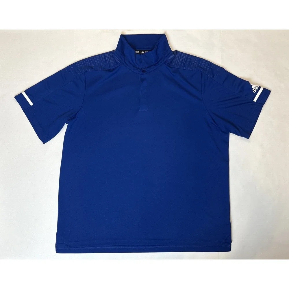 Adidas Short Sleeve Royal Blue Climalite T-shirt Mens Size 2XL